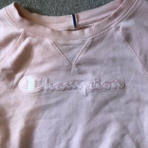 pink champion crew neck